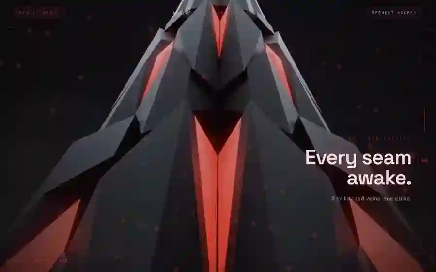 Aegis — Immersive · Low-Poly landing page
