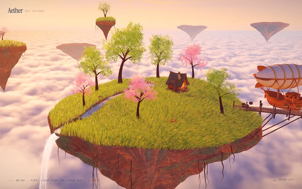 Aether — Sky Islands World 3d section