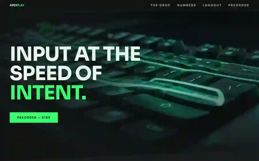 Apexplay — Esports Gear hero section