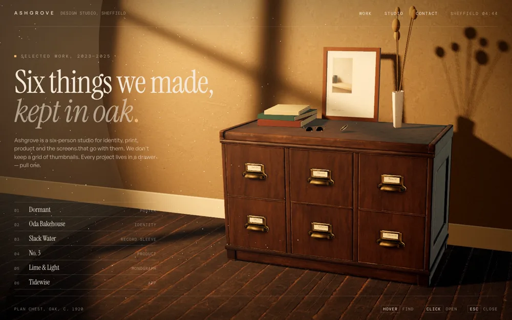 Ashgrove — Design Studio landing page