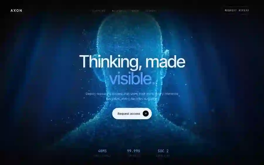 Axon — Neural Infrastructure hero section