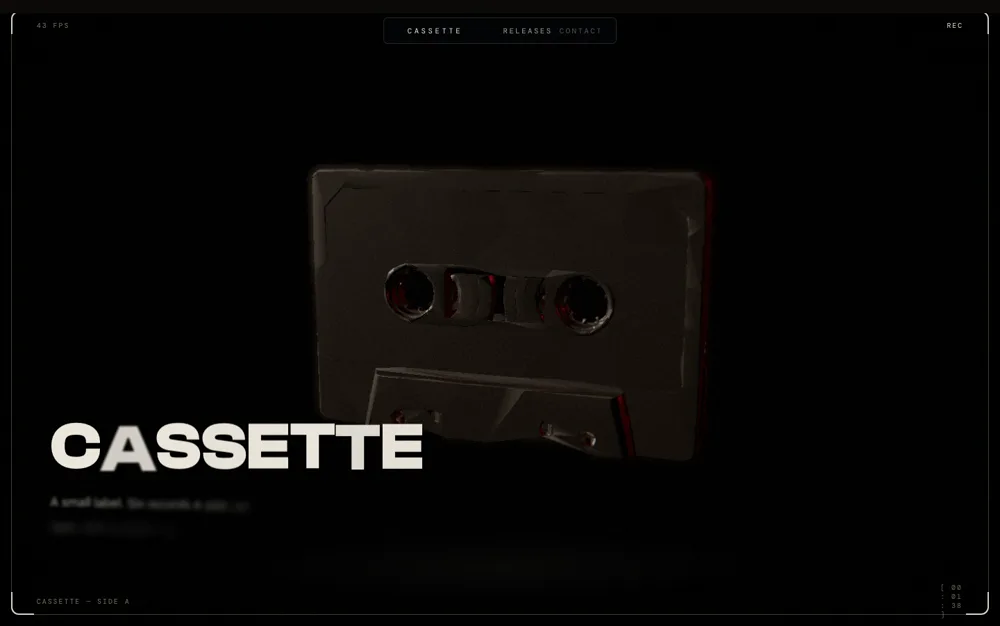 Cassette — Tape Label template