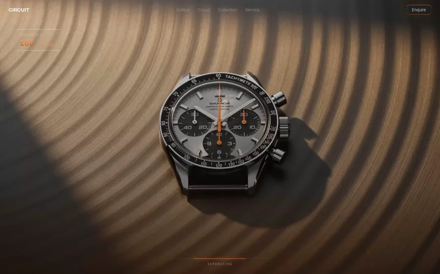 Circuit — Motorsport Horology landing page