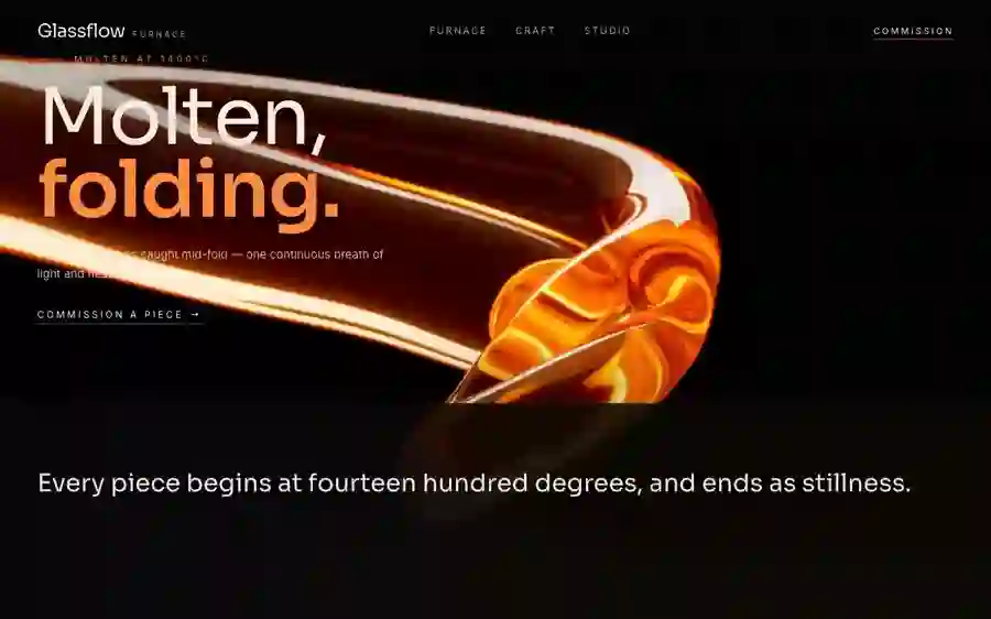 Glassflow — Furnace · Scroll landing page