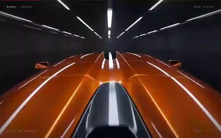 Magma — Hypercar Fly-Through landing page