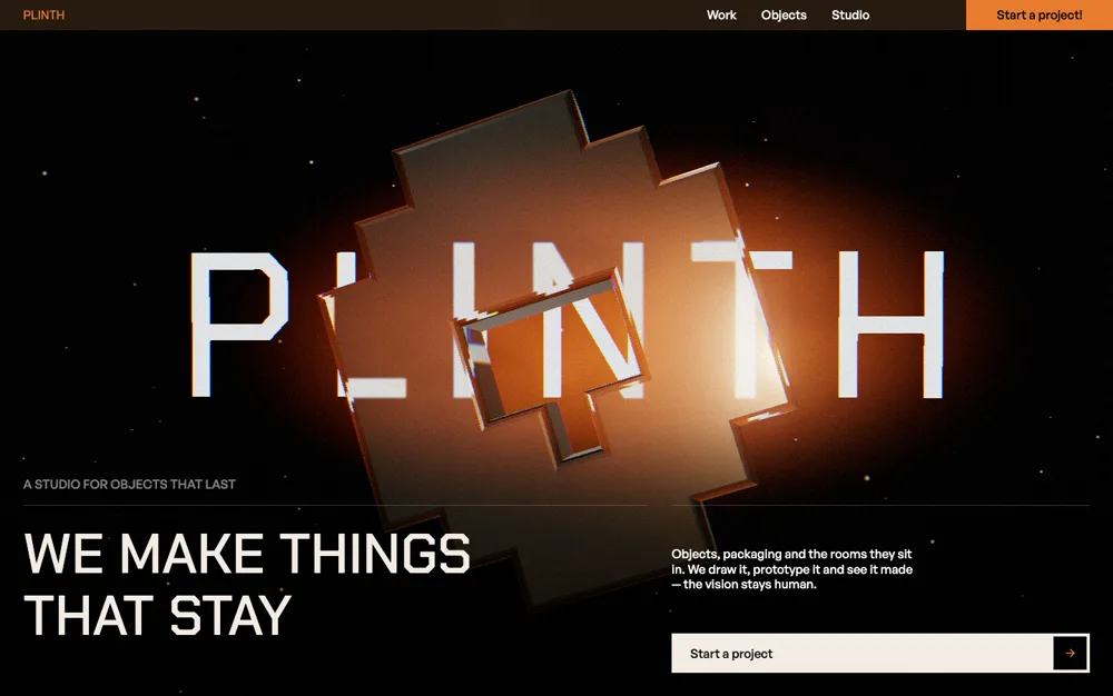 Plinth — Object Studio landing page