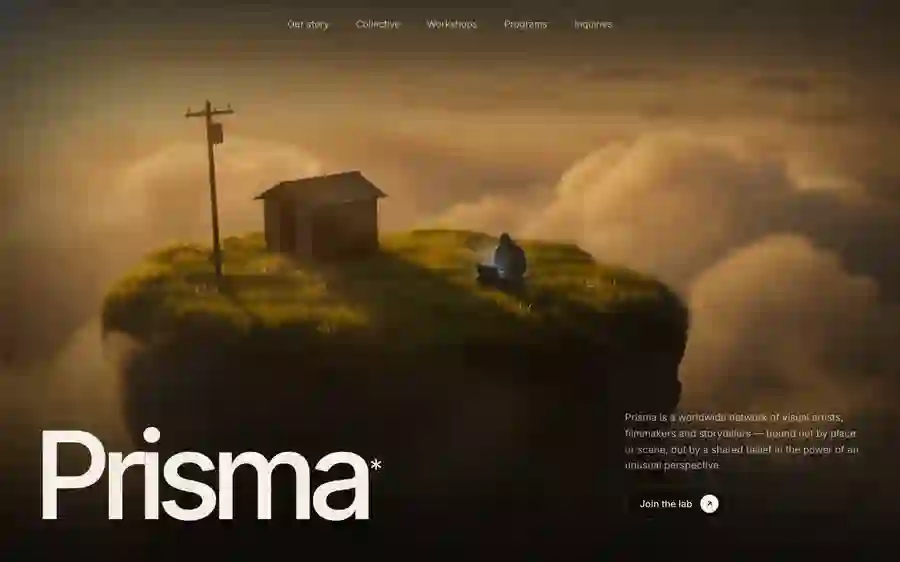 Prisma — Creative Collective landing page