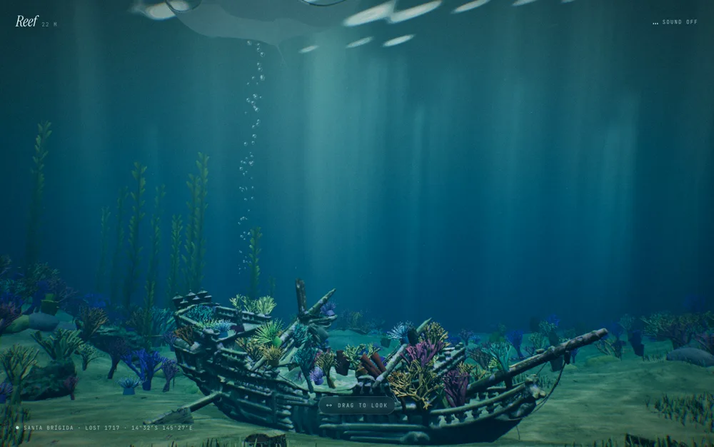 Reef — Shipwreck World 3d section