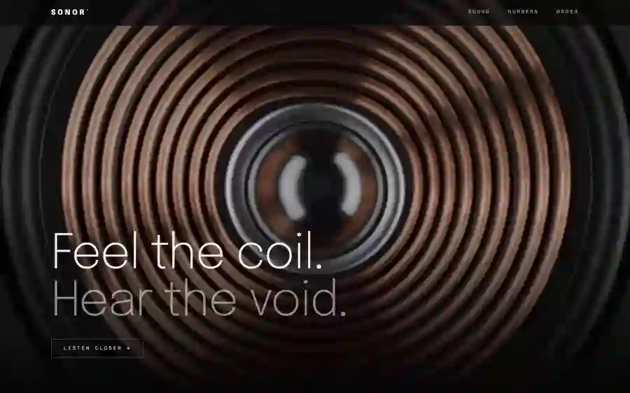 Sonor — Audio Lab hero section