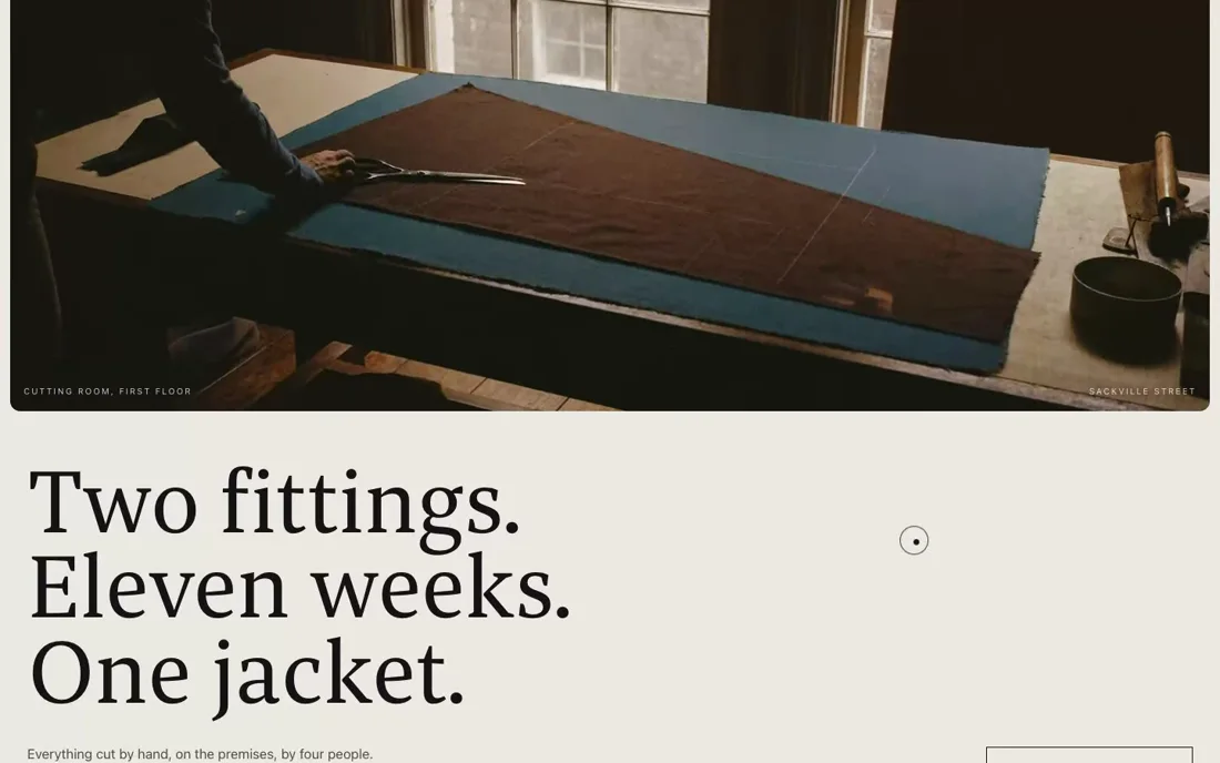 Spindle — Bespoke Tailoring template