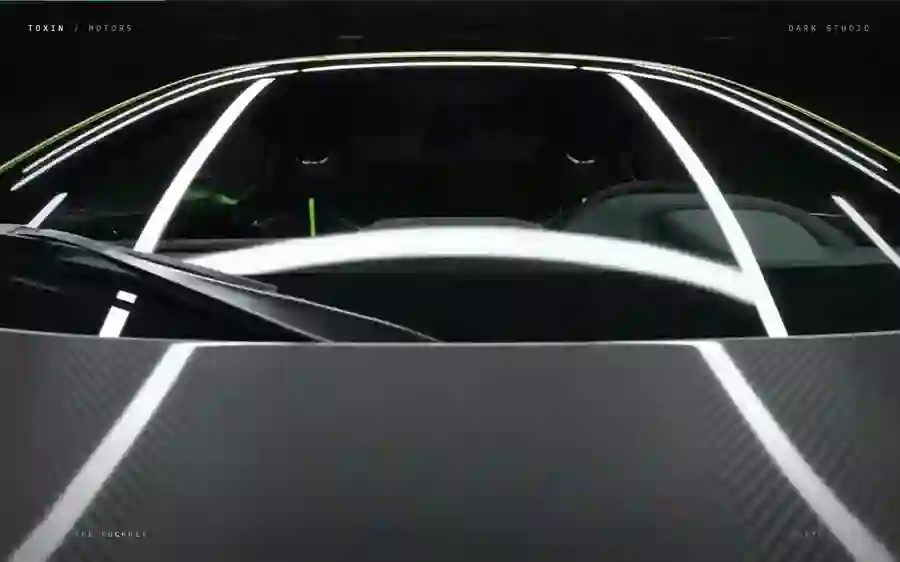 Toxin — Hypercar Fly-Through landing page