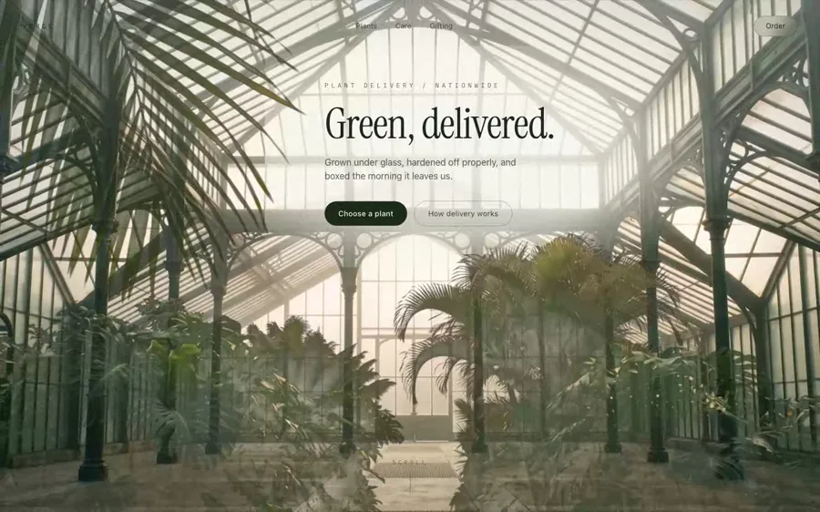 Verge — Plant Delivery landing page
