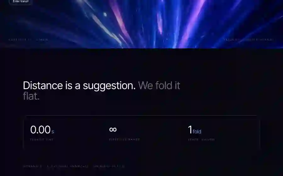 Wormhole — Transit · Scroll landing page